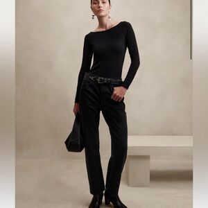 Banana Republic The Straight Jean Black Wash Size 27 ~ Worn Once